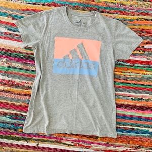 🖤 Adidas Gray Logo Tee